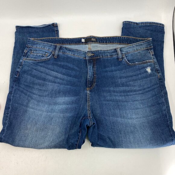 Kut from the Kloth Blue Catherine Boyfriend Jeans | Size 22W - Picture 7 of 7